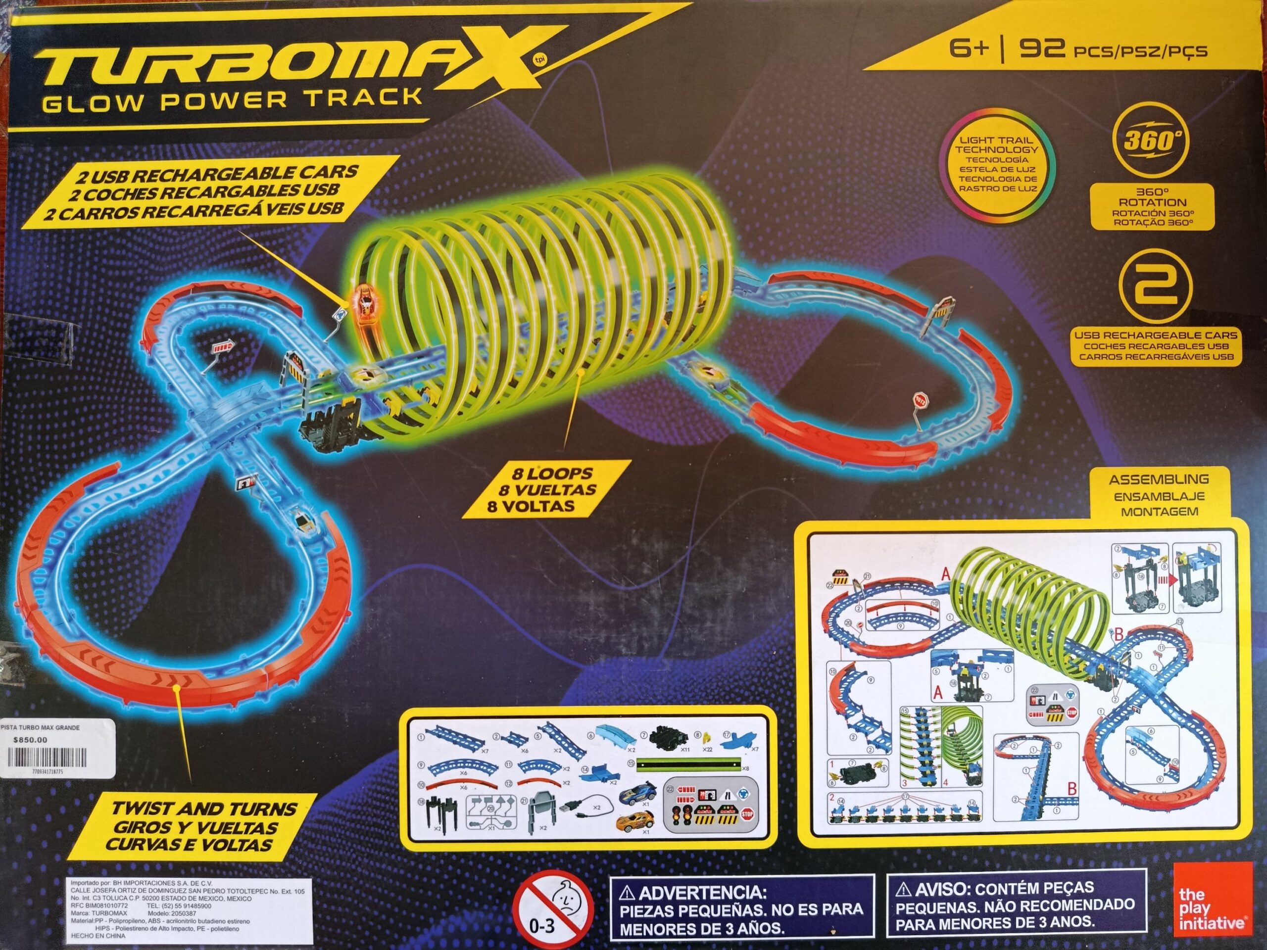 Pista TURBOMAX Glow Power Track